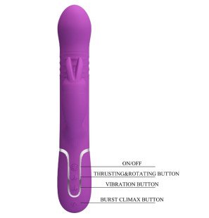 Pretty Love Coale 4-in-1 Multifunctional Rabbit Vibrator, Purple – image 6