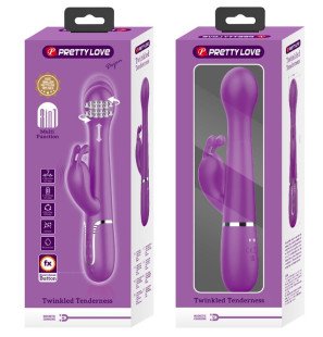 Pretty Love Dejon 3-in-1 Multifunctional Rabbit Vibrator, Purple – image 8