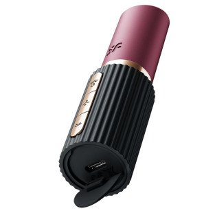 Satisfyer Deep Kiss Clitoral Wave Stimulator, Garnet and Black – image 1