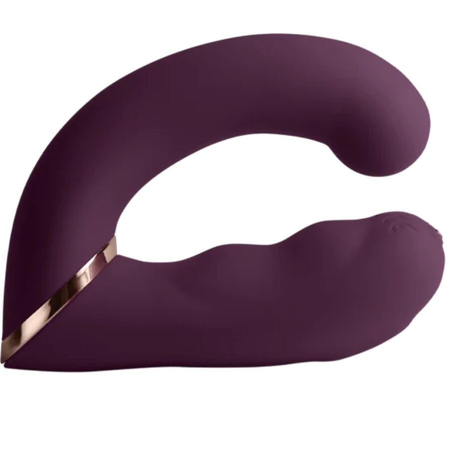 ROCKS-OFF Gemini dual vibrator for G-spot and clitoral stimulation, purple – image 1