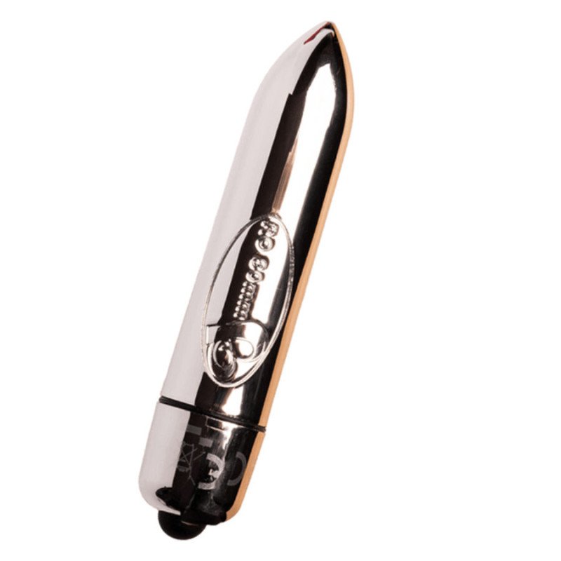 ROCKS-OFF RO-80 Vibrationsbullet, 82 mm, chromsilber – Bild 1 ROCKS-OFF RO-80 Vibrationsbullet, 82 mm, chromsilber – Bild 1