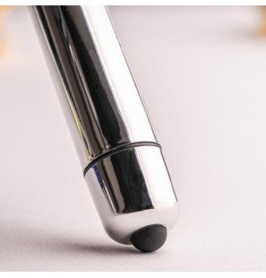 ROCKS-OFF RO-80 vibrating bullet, 82 mm, chrome-effect silver – image 3
