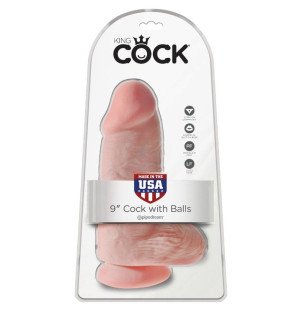 Realistyczne dildo 23 cm z przyssawką i masywnym trzonem – zdjęcie 2