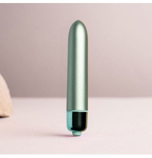 ROCKS-OFF vibromasseur bullet vibrant 90 mm vert d’eau – photo 3