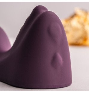ROCKS-OFF Ruby Glow paarse sit-on vibrator van 170 mm – foto 3