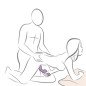 ROCKS-OFF Ruby Glow, vibromasseur violet à chevaucher de 170 mm – photo 7