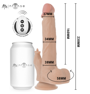 Realistic vibrator with vibration and remote control 23 cm – image 2
