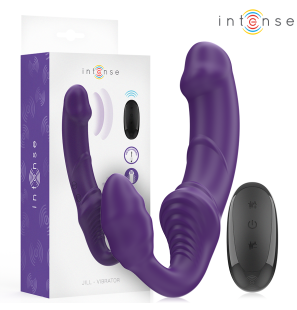 INTENSE Jill dual vibrator 20 cm with remote control in violet – image 1