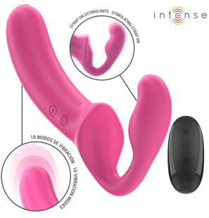 Pink Double Vibrator, 20 cm, with Remote Control – image 2