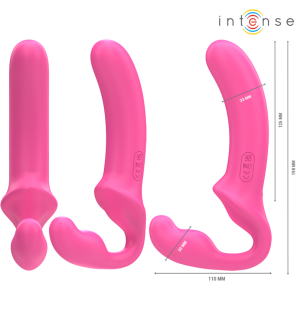 Pink Double Vibrator, 20 cm, with Remote Control – image 3
