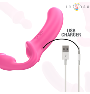 Pink Double Vibrator, 20 cm, with Remote Control – image 7