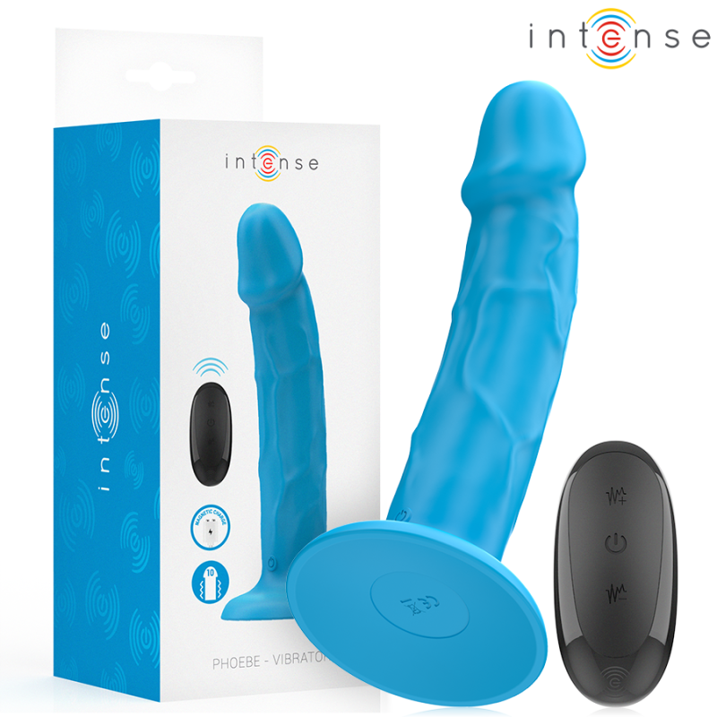 Realistic vibrator, 19 cm, with remote control and 10 vibration settings – image 1