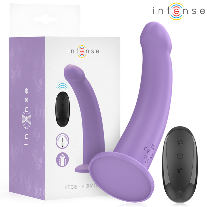 Vibromasseur Intense Eddie de 17,5 cm avec 10 modes de vibration et télécommande – photo 1
