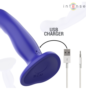 Vibromasseur compact avec ventouse et télécommande bleue 16 cm – photo 7