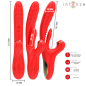INTENSE Karol Multifunctional Vibrator with Stimulating Waves, Red – image 4