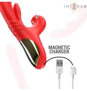 INTENSE Karol Multifunctional Vibrator with Stimulating Waves, Red – image 7