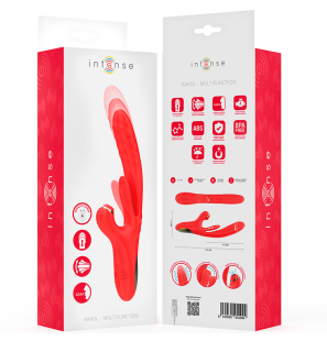 INTENSE Karol Multifunctional Vibrator with Stimulating Waves, Red – image 8