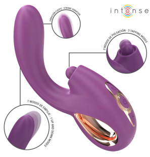 Lali multifunctional G-spot vibrator with tapping, thrusting and vibration, purple – image 2