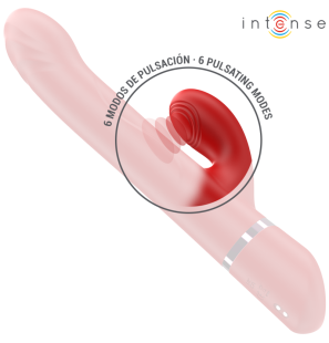 Intense Lele multifunctional vibrator with rotating and oscillating stimulation, red – image 6