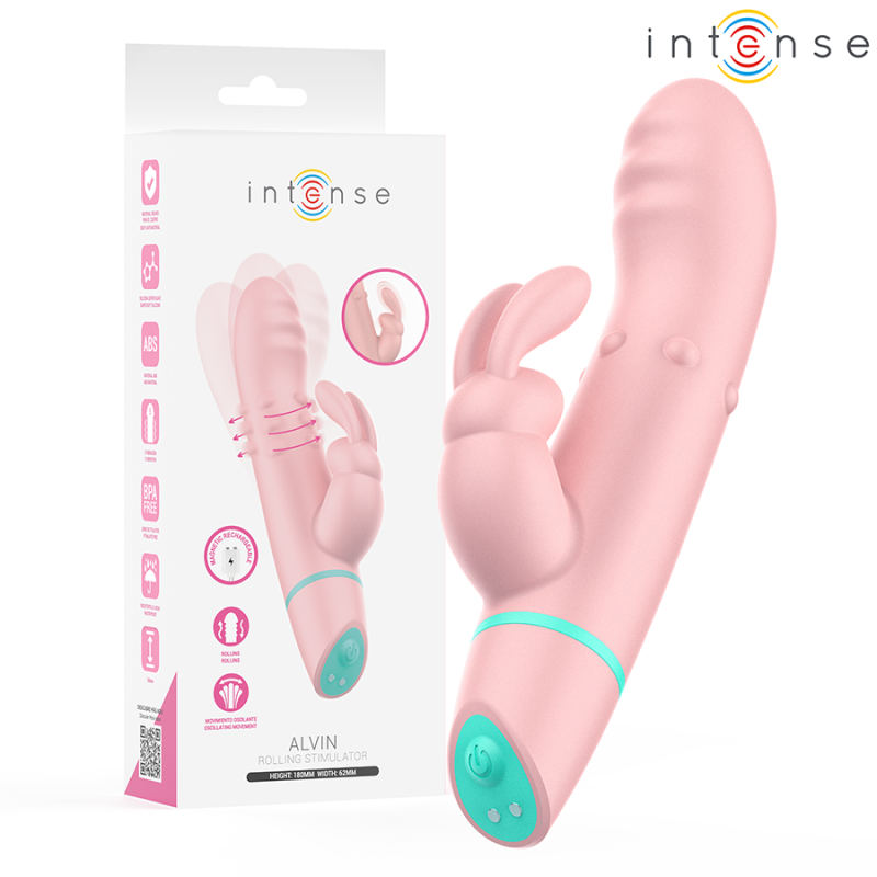 INTENSE Alvin Rabbit-Vibrator mit rollender und oszillierender Stimulation 180 mm – Bild 1