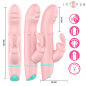 Vibromasseur rabbit INTENSE Alvin à stimulation rotative et oscillante 180 mm – photo 5