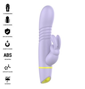 Helen stimulateur rabbit et vibromasseur à va-et-vient 180 mm – photo 2