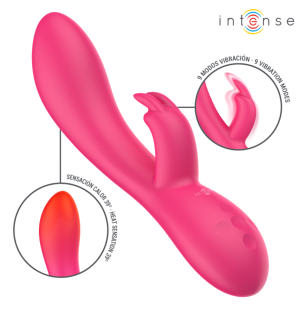 Intense Tammy konijnenstimulator met warmte, 197 mm