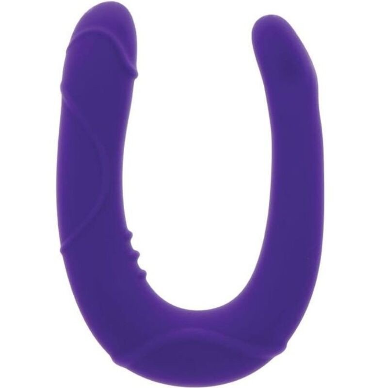GET REAL Vogue Mini Silicone Double Dildo in Purple U-Shape – image 1
