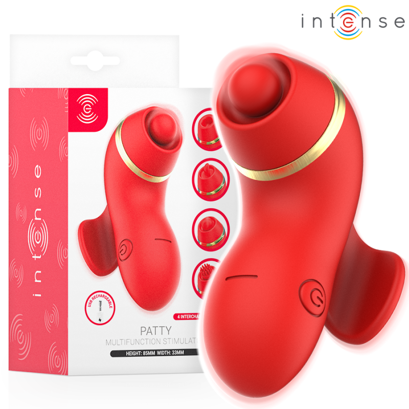 Stimulateur clitoridien Intense avec 4 embouts pour une stimulation variée – photo 1