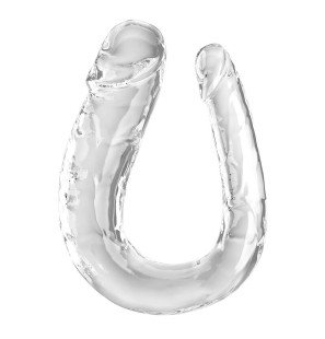 King Cock Double Trouble transparante dubbele dildo van TPE 44 cm – foto 1
