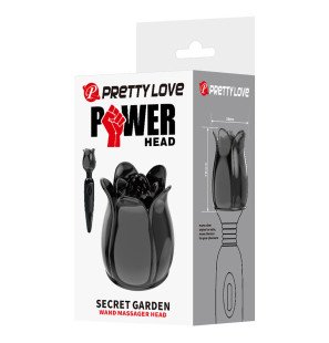 Pretty Love Secret Garden zwarte massagekop voor intieme wellness – foto 9