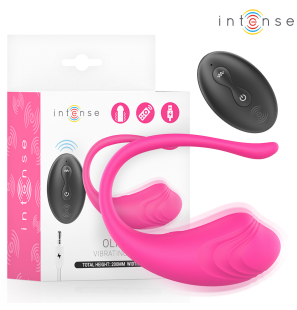 Pink vibrating egg, 20 cm, with remote control – image 1