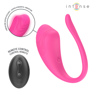 Pink vibrating egg, 20 cm, with remote control – image 3