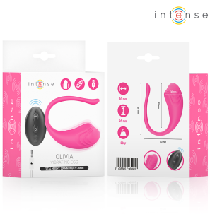 Œuf vibrant rose avec télécommande, 20 cm – photo 4
