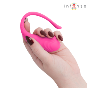 Pink vibrating egg, 20 cm, with remote control – image 5