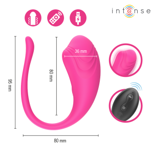 Œuf vibrant rose avec télécommande, 20 cm – photo 6