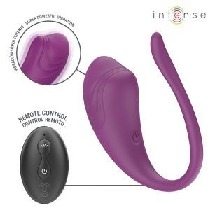 Intense Olivia Purple Vibrating Egg with Remote Control – image 3