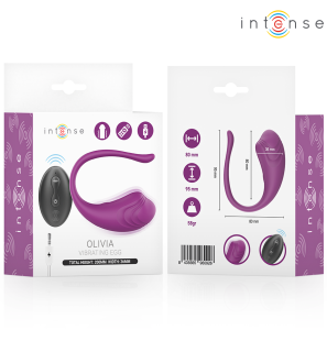 Intense Olivia Purple Vibrating Egg with Remote Control – image 4