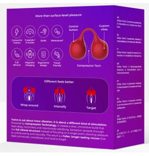SNAIL VIBE Twinn Cherry vingervibrator 50 mm – foto 5