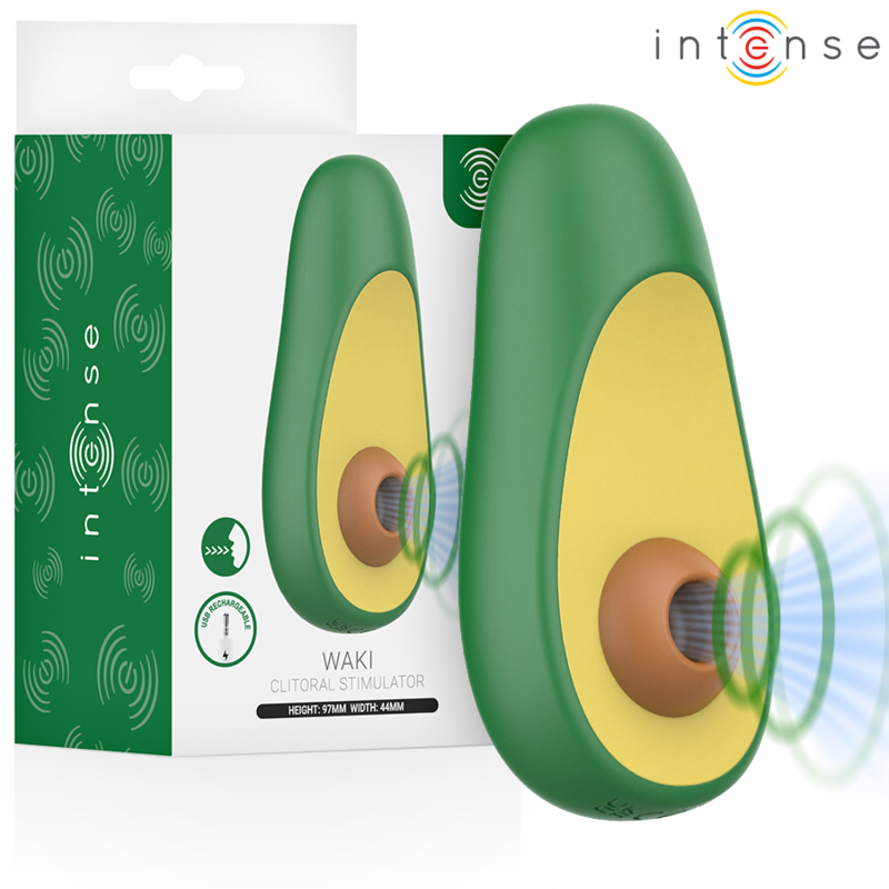 Intense Waki Avocado clitorisstimulator met zuigfunctie – foto 1