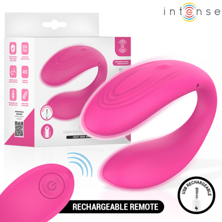 Nora vibrerende klemstimulator roze met afstandsbediening