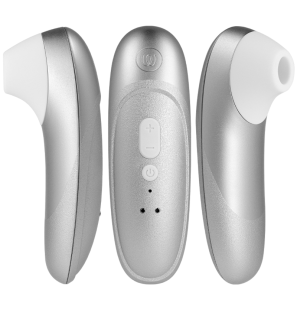 Womanizer Pro clitorisstimulator met vibratie in zilvergrijs – foto 4