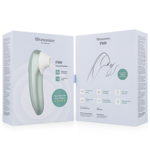 Womanizer Pro vibrating clitoral stimulator, sage green – image 7
