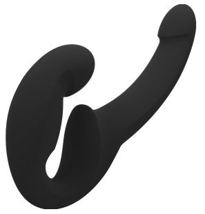 FUN FACTORY Share Lite – podwójne silikonowe dildo, czarne – zdjęcie 2