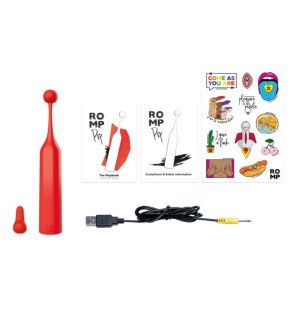 ROMP Pop High-Frequency Clitoral Stimulator, Red – image 13