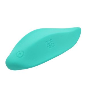 ROMP ergonomische clitorisvibrator met golfvorm in aquagroen – foto 1