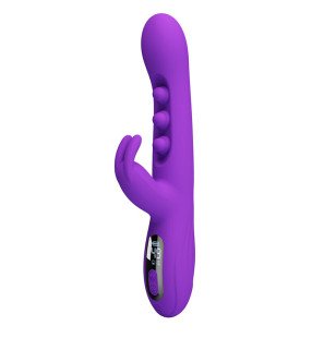Pretty Love Sabien Kaninchen-Vibrator mit Klopfstimulation und lila LED – Bild 1