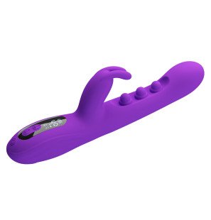 Pretty Love Sabien rabbit vibrator with tapping stimulation and purple LED – image 3