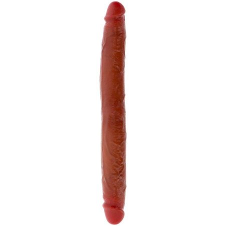 Get Real dubbelzijdige siliconen dildo met beweegbare voorhuid 35 cm – foto 1