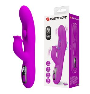 Yalanda Oscillating Rabbit Vibrator with LED Display, Purple – image 4